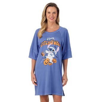 Women's Disney's Lilo & Stitch Cozy StitchO'Ween Short Sleeve Sleepshirt