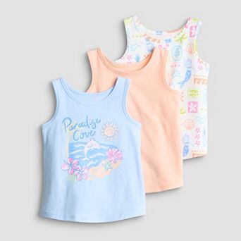 Baby & Toddler Girl Jumping Beans® 3-Pack Core Tank Tops