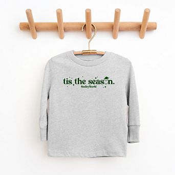 SmileyWorld Tis The Season Sparkle - Youth Long Sleeve Graphic T-Shirt