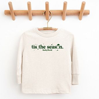 SmileyWorld Tis The Season Sparkle - Youth Long Sleeve Graphic T-Shirt