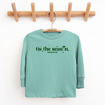 SmileyWorld Tis The Season Sparkle - Youth Long Sleeve Graphic T-Shirt