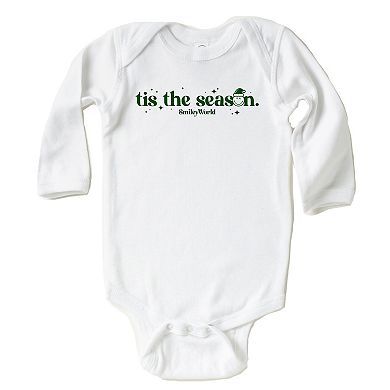 SmileyWorld Tis The Season Sparkle - Baby Long Sleeve Bodysuit