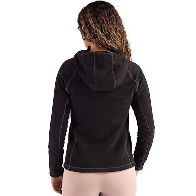 Clique Powder 100% Recycled Fleece Womens Half Zip Hooded Pullover