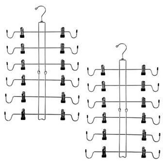 2 Pack 6 tier Cami Hangers, Space-Saving Closet Organizer for Tops & Bras