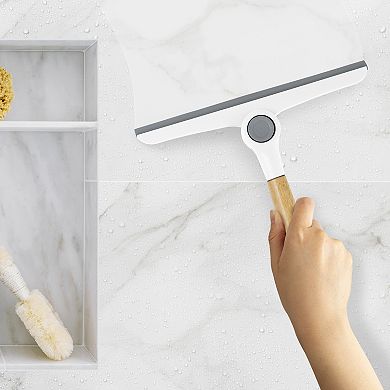 9.5-Inch Multi-Use Folding Squeegee with Silicone Hang Loop