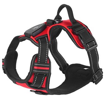 LED Dog Harness No Pull, Rechargeable Light Up Vest with Handle for Small to Large Dogs
