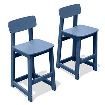 2 pc Set of HDPE High Bar Stools