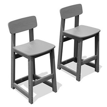 2 pc Set of HDPE High Bar Stools