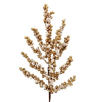 29" Snow Crusted Berry Cluster Spray Elegant Christmas Decor Accent