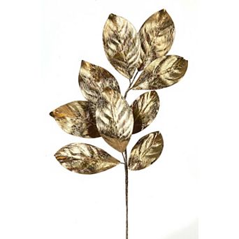24" Magnolia Leaf Spray Elegant Christmas Decoration