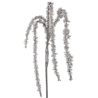 36" Hanging Iced Branch Elegant Christmas Decoration