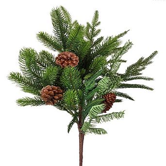 24" Real Touch Norfolk/Spruce/Juniper Spray Lifelike Christmas Decoration