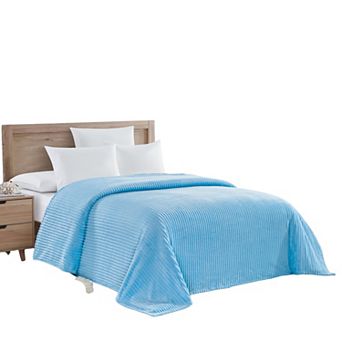 Striata Lined Oversized All Season 100% Polyester Blanket