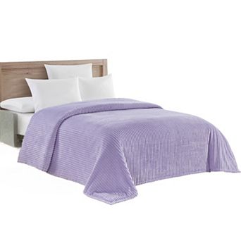 Striata Lined Oversized All Season 100% Polyester Blanket