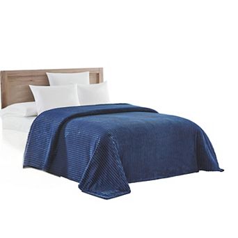 Striata Lined Oversized All Season 100% Polyester Blanket