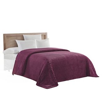 Striata Lined Oversized All Season 100% Polyester Blanket