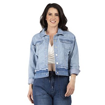 Women's SP Two-Tone Trucker Jacket with Detachable Sherpa Collar