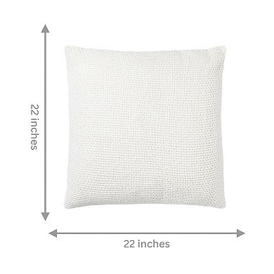 Peppermint Home Madera Cross Weave Cotton Pillow Covers - Set of 2