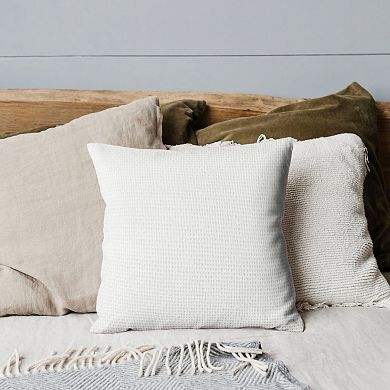 Peppermint Home Madera Cross Weave Cotton Pillow Covers - Set of 2