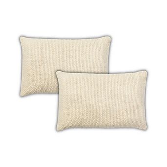 Peppermint Home Madera Cross Weave Cotton Pillow Covers - Set of 2