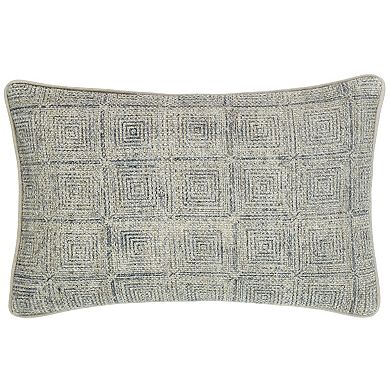 Peppermint Home Vintage Block Print Decorative Throw Pillow Covers - Set of 2