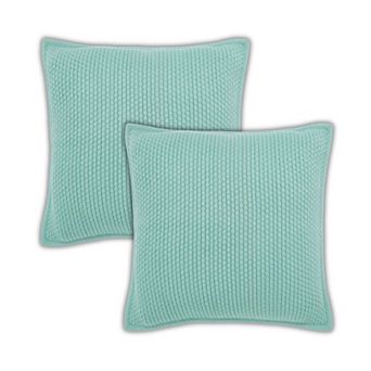 Peppermint Home Popcorn Weave Decorative Throw Pillow Covers - Set of 2
