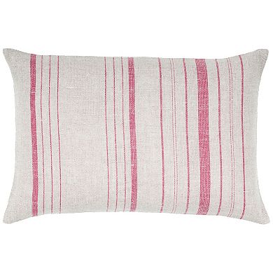 Peppermint Home Linen Stripes Decorative Throw Pillow Covers - Set of 2