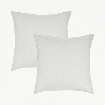 Peppermint Home Linen Cotton Decorative Throw Pillow Covers - Set of 2