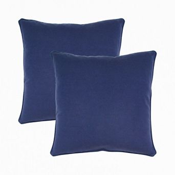 Peppermint Home Linen Cotton Decorative Throw Pillow Covers - Set of 2