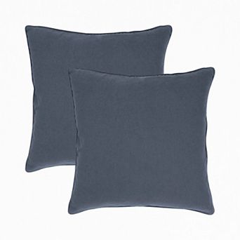Peppermint Home Linen Cotton Decorative Throw Pillow Covers - Set of 2