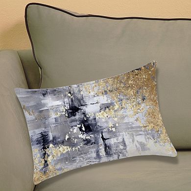 Peppermint Home Marble Print Shimmer Decorative Throw Pillow Covers, Set of 2