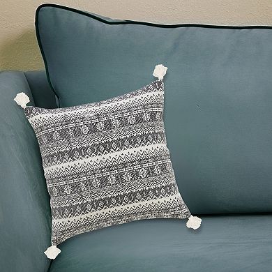 Peppermint Home Block Print Decorative Throw Pillow Covers - Set of 2