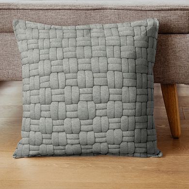 Peppermint Home Caden Woven Basket Texture Throw Pillow Covers - Set of 2