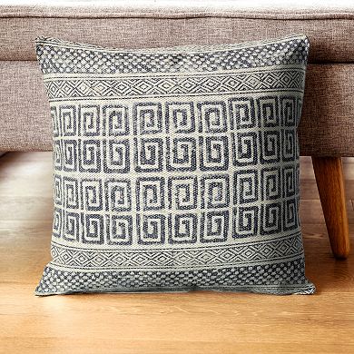 Peppermint Home Greek Key Print Decorative Throw Pillow Covers - Set of 2