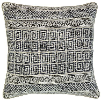 Peppermint Home Greek Key Print Decorative Throw Pillow Covers - Set of 2