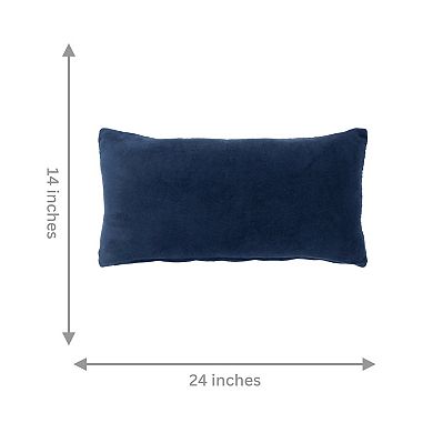 Peppermint Home Plush Cotton Velvet Decorative Throw Pillow Covers, Set of 2