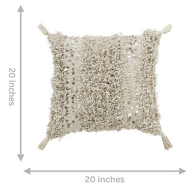 Peppermint Home Sparkle Shaggy Decorative Pillow Covers - Set of 2