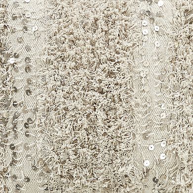 Peppermint Home Sparkle Shaggy Decorative Pillow Covers - Set of 2