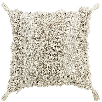 Peppermint Home Sparkle Shaggy Decorative Pillow Covers - Set of 2