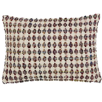Peppermint Home Colorful Woven Decorative Throw Pillow Covers - Set of 2