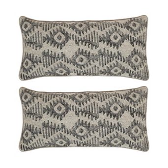 Peppermint Home Diamond Print Decorative Throw Pillow Covers - Set of 2