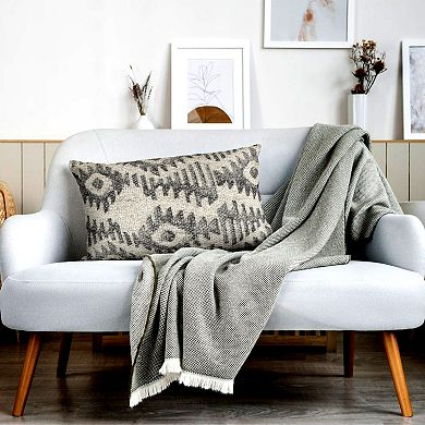 Peppermint Home Diamond Print Decorative Throw Pillow Covers - Set of 2