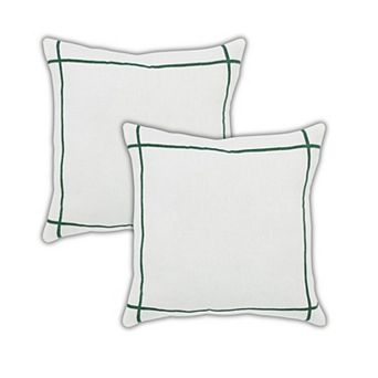 Peppermint Home Summer Linen Decorative Throw Pillow Covers - Set of 2