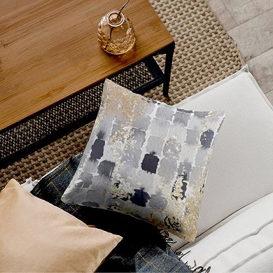 Peppermint Home Marble Print Shimmer Decorative Throw Pillow Covers - Set of 2