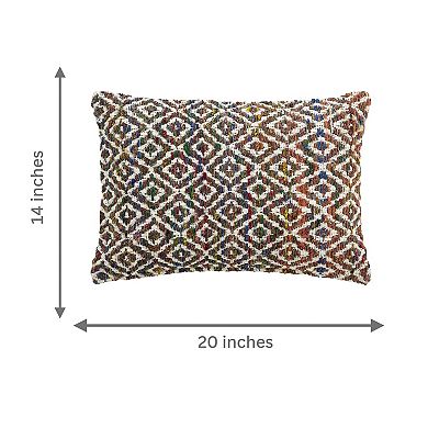 Peppermint Home Woven Decorative Throw Pillow Covers - Set of 2