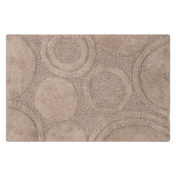 Orbit Bath Rug Cotton Non Skid Back - 20x30", Stone
