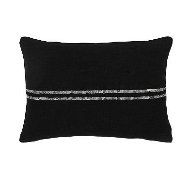 Peppermint Home Striped Linen Decorative Lumbar Pillow Covers Set of 2