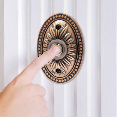 IQ America Over-sized Wired Lighted Pushbutton Doorbell