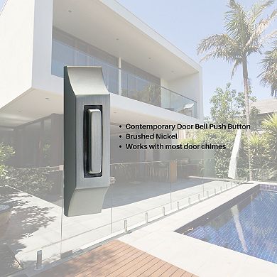 IQ America Contemporary Lighted Pushbutton Doorbell