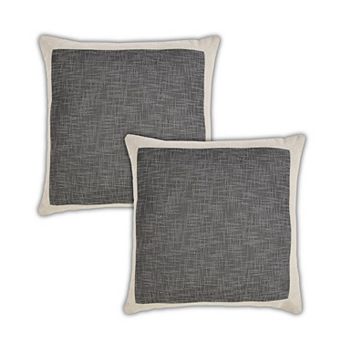 Peppermint Home Montreal Textured Decorative Throw Pillow Covers - Set of 2